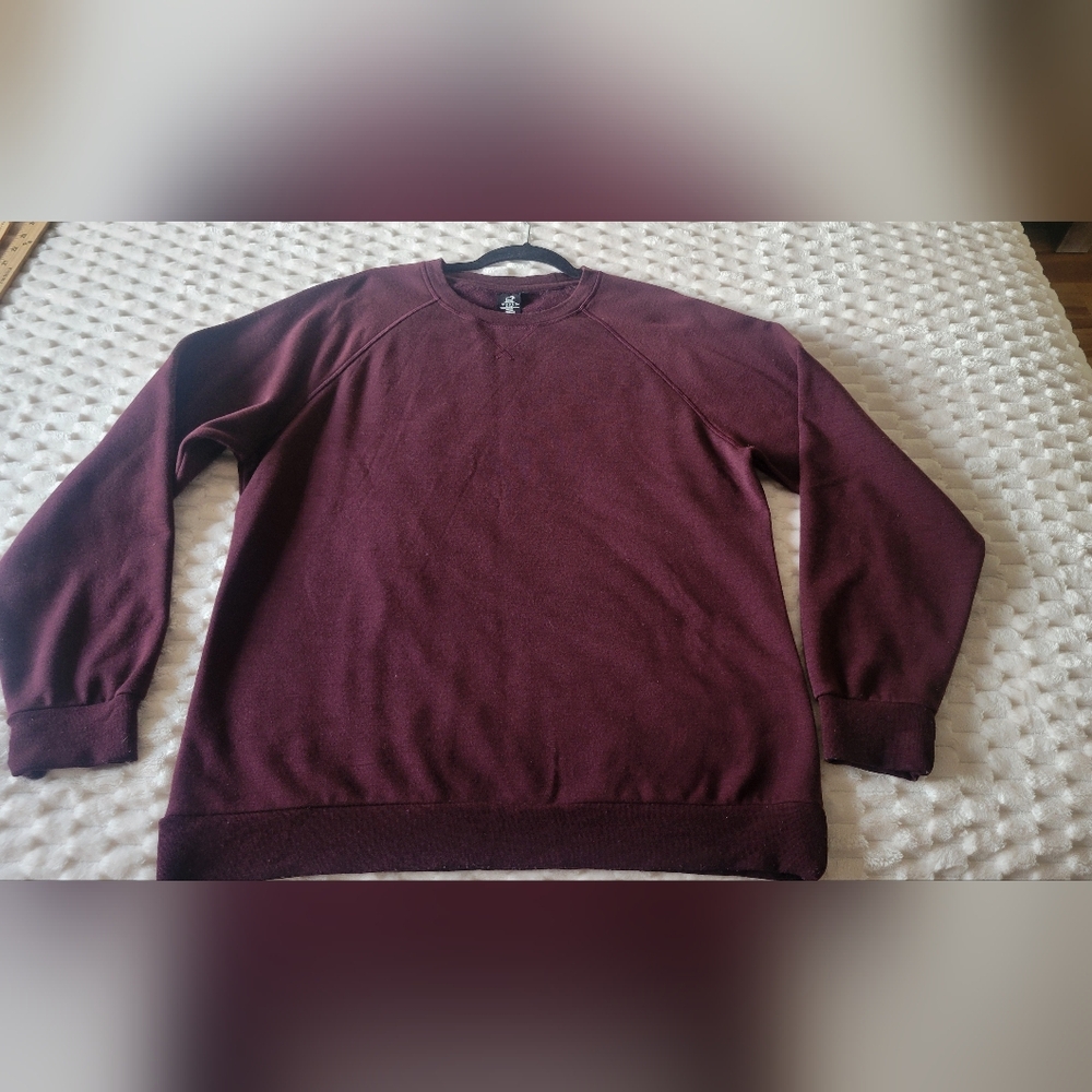 Womens Woolx Sweatshirt Size Large Wine Color